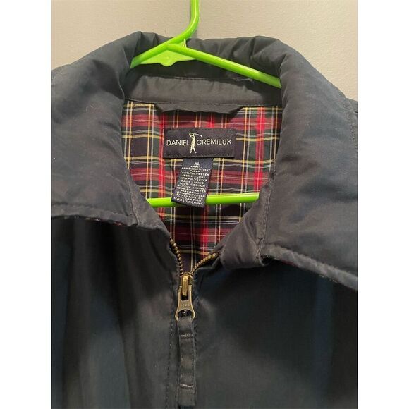 Daniel Cremieux Men's XL Blue Quilted, Preppy Spring Jacket Suede Feel - Picture 7 of 12